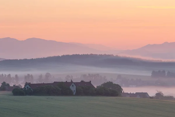Paesaggio Rurale Della Regione Turiec Nella Slovacchia Settentrionale — Foto Stock