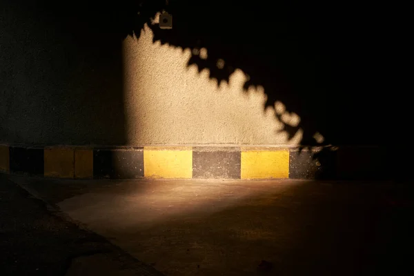 Gölge Güneş Işığı Duvarda — Stok fotoğraf