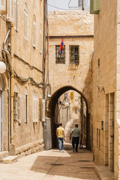 Spacerując Alejkami Starego Miasta Jerozolimie — Zdjęcie stockowe