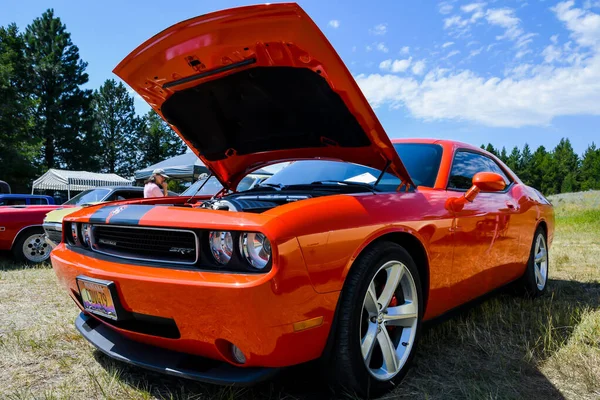 Lincoln Usa July 2019 Old Well Maintained Customized Dodge Challenger — Stock Photo, Image
