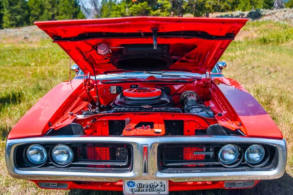 Lincoln Usa Juli 2019 Een Oude Goed Onderhouden Aangepaste Dodge — Stockfoto