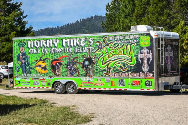 Lincoln Usa July 2019 Horny Mike Customized Ford Trailer Parked — Stock Photo, Image