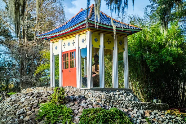 Een Oud Boeddha Heiligdom Avery Island Louisiana — Stockfoto