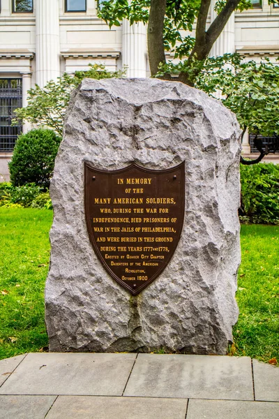 Ένα Νεκροταφείο Για Τους Στρατιώτες Στην Πενσυλβάνια Της Φιλαδέλφειας — Φωτογραφία Αρχείου