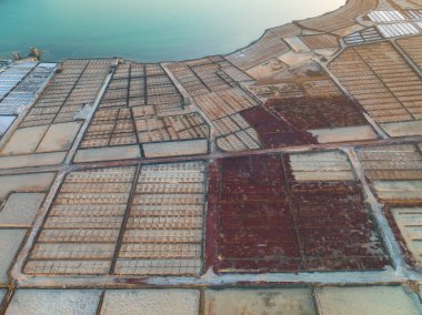 havadan bakıldığında tuz alanları