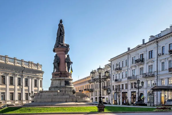 Odessa Ukraine 2022 Catherine Great Square Historical Center Odessa Ukraine — Stockfoto