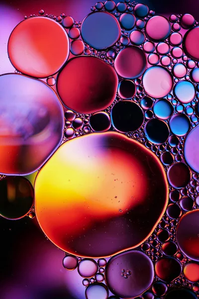 Colorful Circles Water Oil Multi Colored Background — Stock Photo, Image