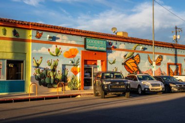Tucson, AZ, USA - Oct 16, 2021: The Goodwill donation center
