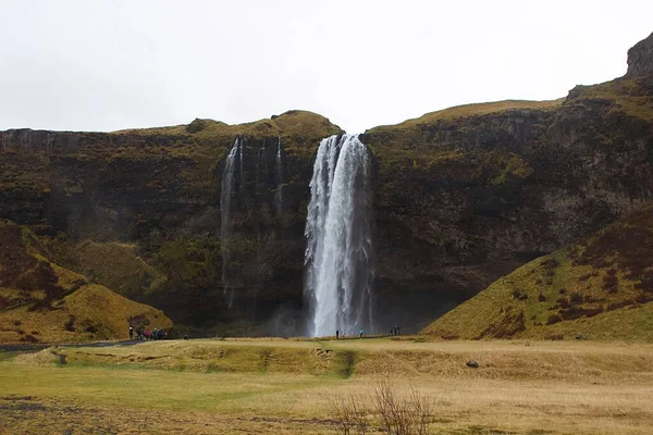 Seljalandsfoss Iceland Καταρράκτη Φθινόπωρο — Φωτογραφία Αρχείου