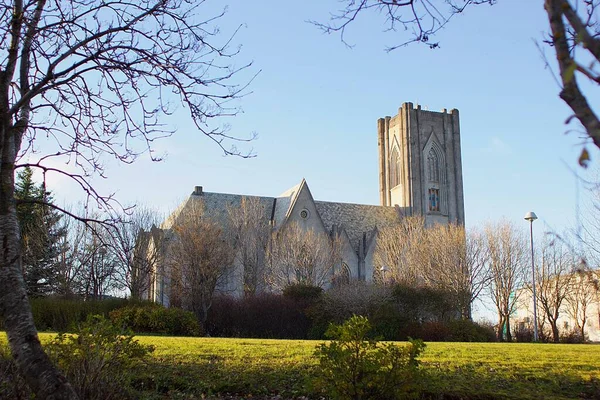 Landakotskirkja Katholieke Kathedraal Ijsland — Stockfoto