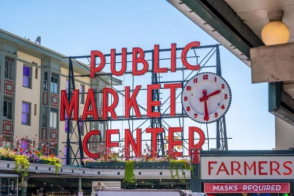 Seattle Usa Agosto 2021 Public Market Center — Foto Stock