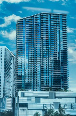 Brickell Miami 'deki modern ofis binaları gökdeleni
