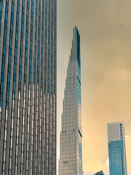 Ουρανοξύστες Στην Πόλη Πολυτελή Υψηλής Κατηγορίας Νέα Υόρκη — Φωτογραφία Αρχείου