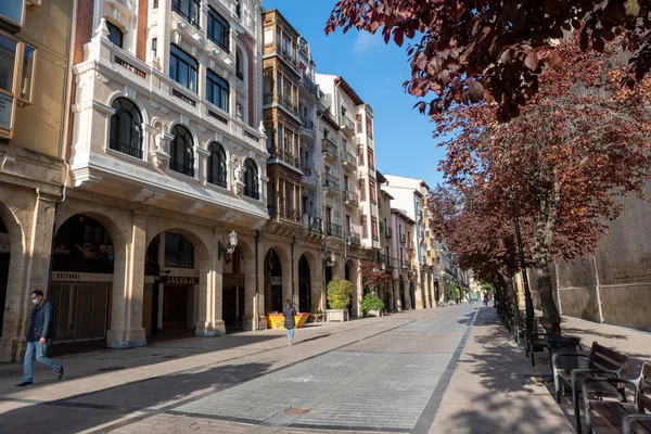 Straten Ochtend Van Logono Rioja Spanje — Stockfoto