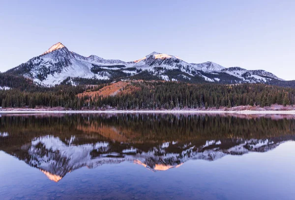 Lost Lake Slough Crested Butte Colorado Automne Neige — Photo