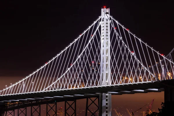 旧金山 奥克兰湾大桥之夜 — 图库照片