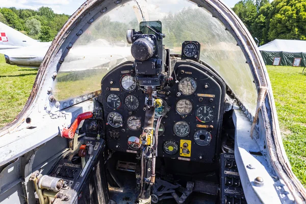 Cockpit Van Poolse Straaltrainer Pzl Iskra Wordt Ook Wel Spark — Stockfoto