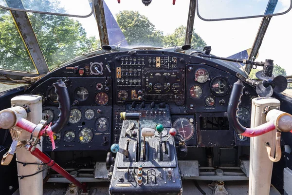 Cockpit Aircraft Private Pzl Ktk Ketrzyn Poland June 2022 — Stock Photo, Image