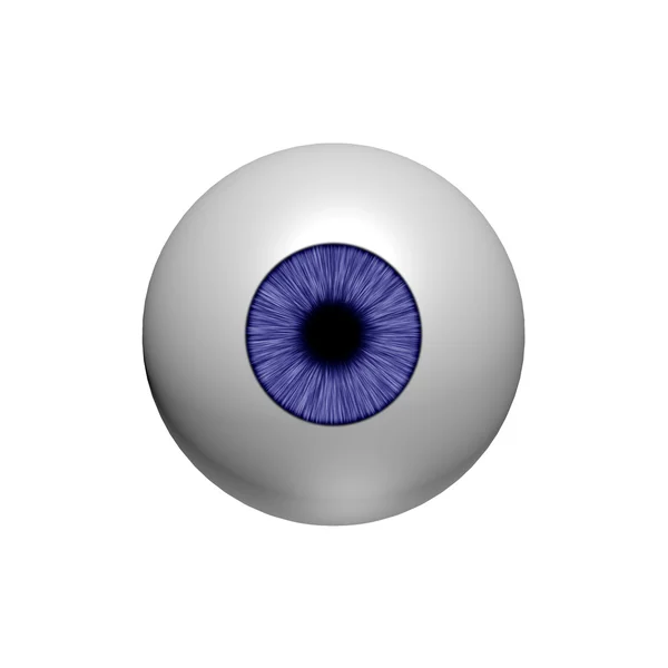 Eyeball no fundo branco — Fotografia de Stock