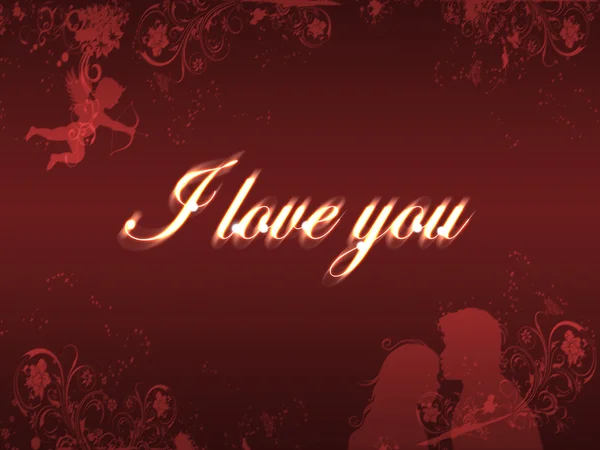 Message of love on Valentine — Stock Photo, Image