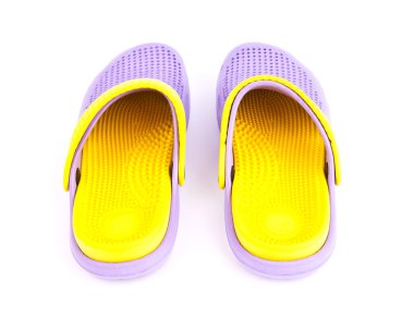 Mor Lastik Sandaletler