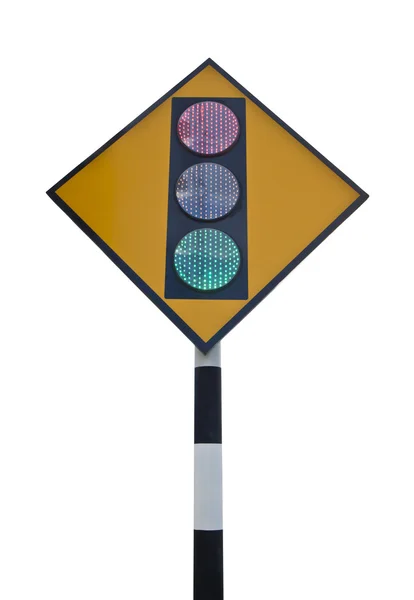 Предупредительные знаки светофора . — стоковое фото