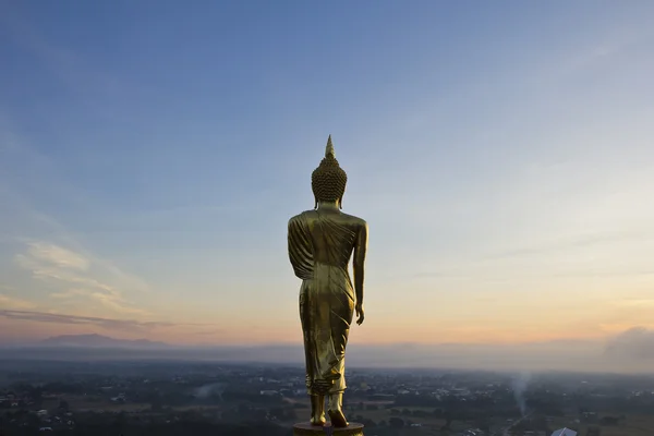 Guldbuddhastaty — Stockfoto