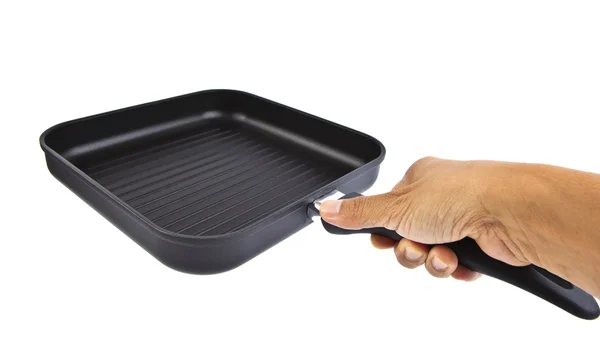 Kare grill pan — Stok fotoğraf