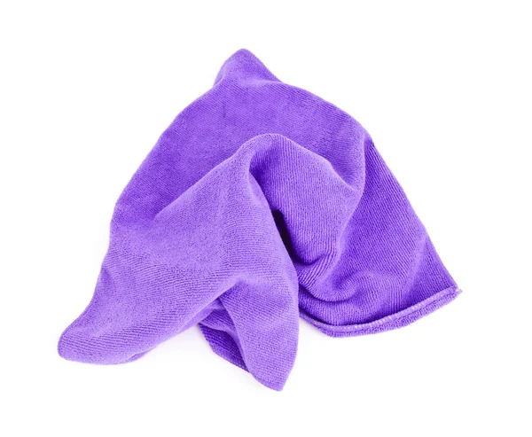 Purple microfiber cloth. — Stock Photo, Image