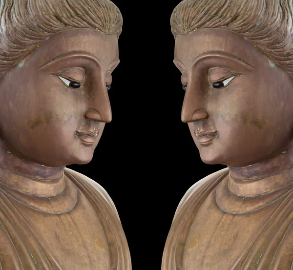 Tvillingar buddha statyer. — Stockfoto