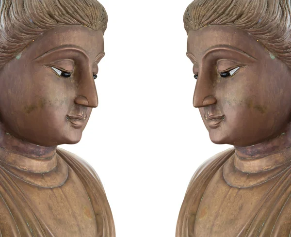 Tvillingar buddha statyer. — Stockfoto