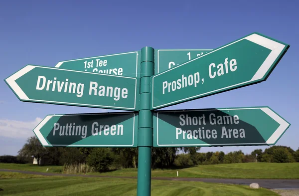 Prochain tee signe de golf Images De Stock Libres De Droits