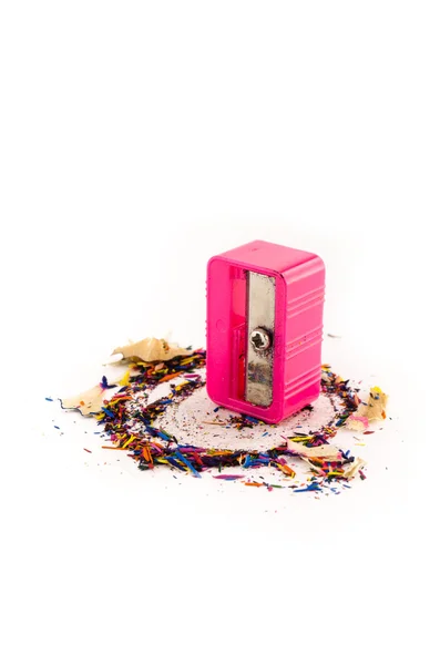 Pink pencil sharpener — Stock Photo, Image