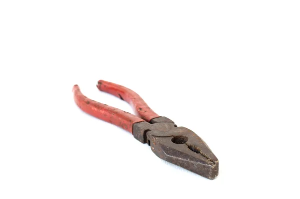 Rusty pliers on white background — Stock Photo, Image