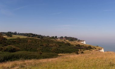 Grassland on the white cliffs of Dover, UK.