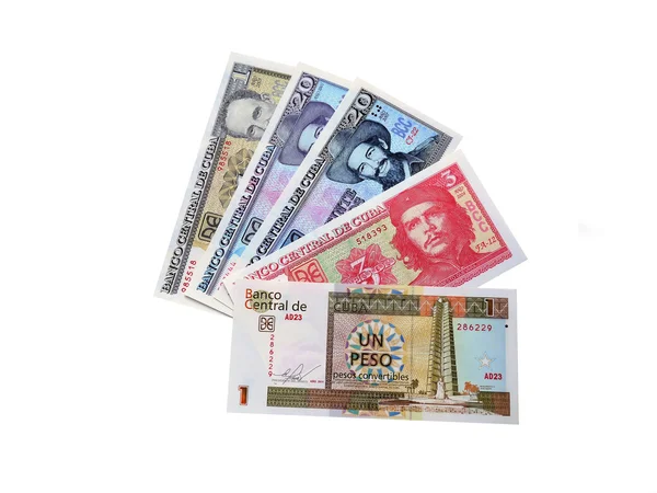 Photo of modern Cuban banknotes — Stock Photo, Image
