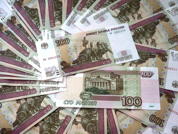 Billets russes en cent roubles . — Photo