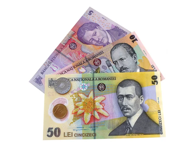 Rumänska pengar — Stockfoto
