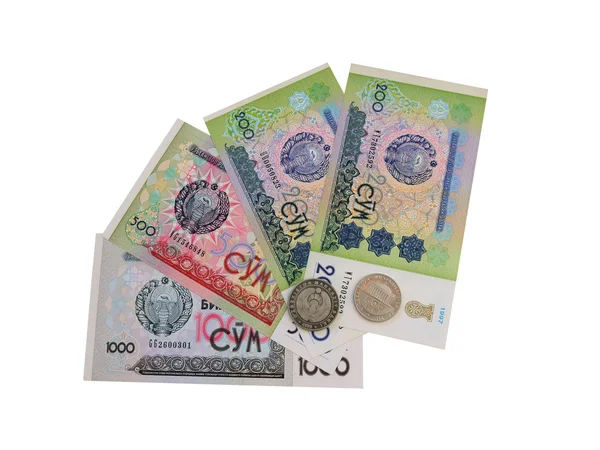 Uzbecká peníze -2 — Stock fotografie