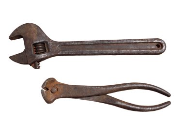 Beyaz arka plan üzerinde izole araçları