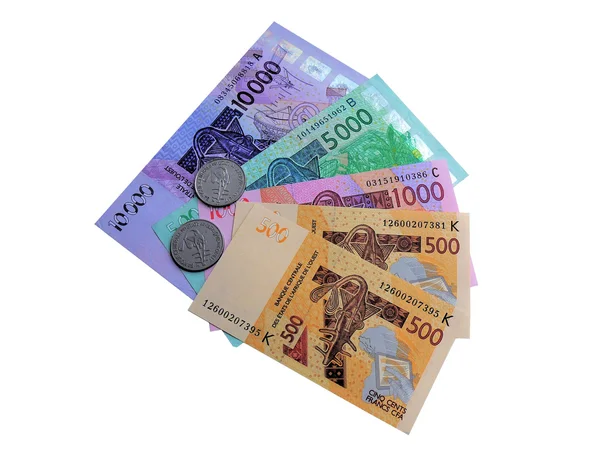 Pénz bankban Nyugat-Afrikában — Stock Fotó