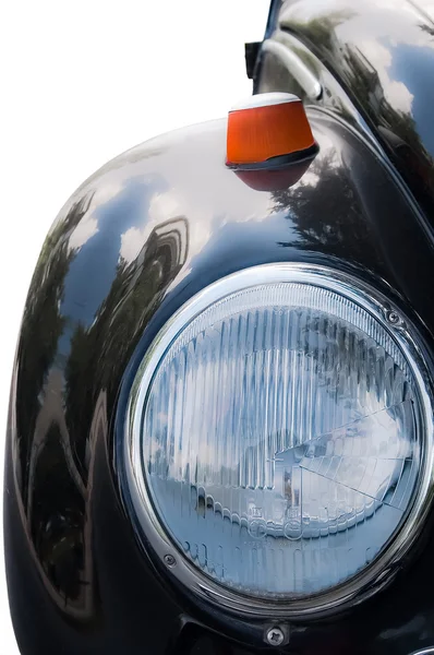 Velho carro preto detalhe — Fotografia de Stock