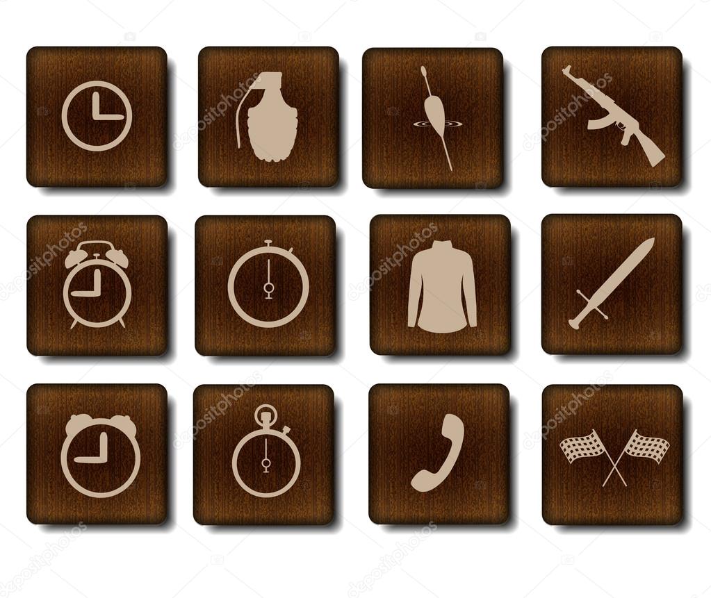Set of game icons