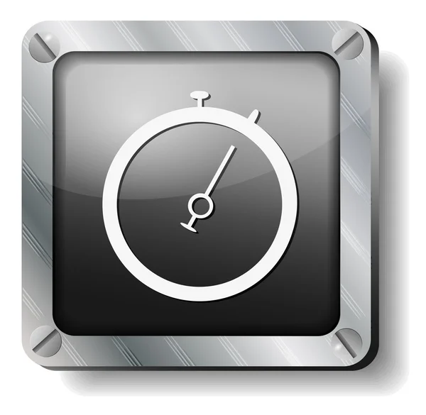 Stalen stopwatch — Stockvector