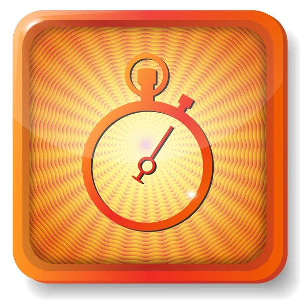 Oranje stopwatch pictogram — Stockvector