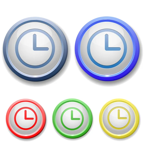 Circle clock face icon — Stock Vector