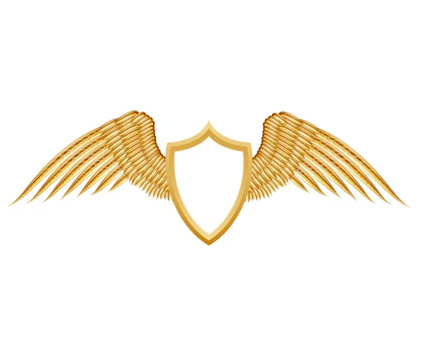 Escudo con alas — Archivo Imágenes Vectoriales