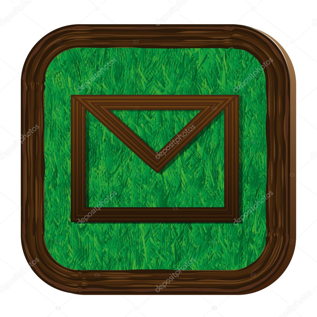 Tree-herbal envelope icon