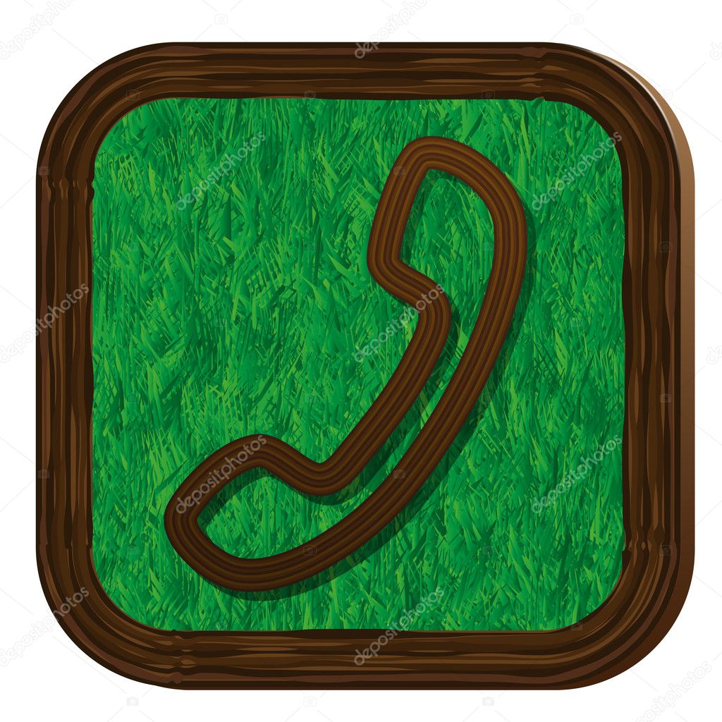 Tree-herbal handset icon