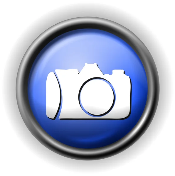 Glass camera icon — Stock Vector